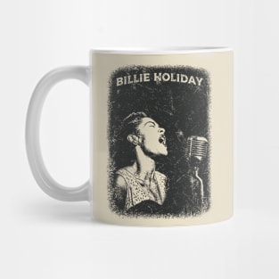 Vintage Distressed Billie Holiday Mug